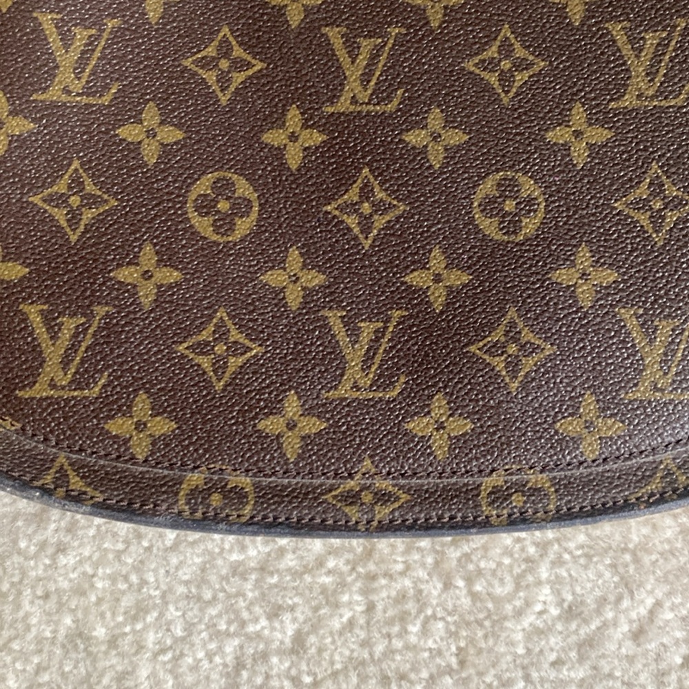 Louis Vuitton Brown and Gold Monogram Crossbody Bag - Picture 9 of 10